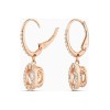 Swarovski Γυναικεία Σκουλαρίκια Κρεμαστά Με Πέτρες Sparkling Dance Stone Επιχρυσωμένα (5504753)