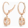 Swarovski Γυναικεία Σκουλαρίκια Κρεμαστά Με Πέτρες Sparkling Dance Stone Επιχρυσωμένα (5504753)