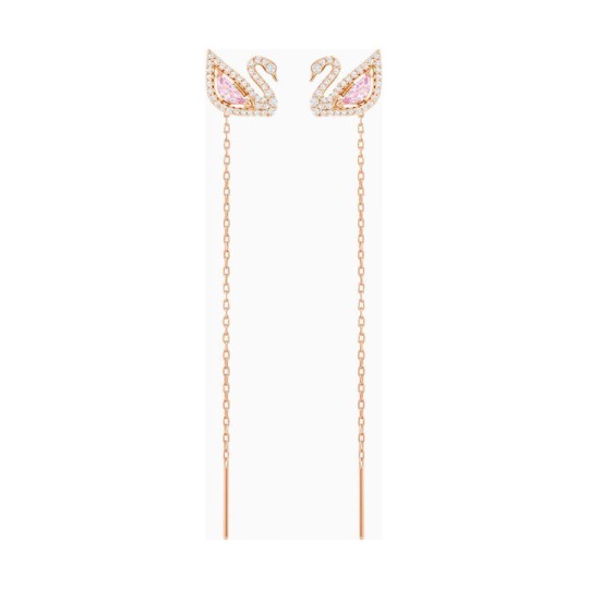 Swarovski Γυναικεία Σκουλαρίκια Κρεμαστά Dazzling Swan Επιχρυσωμένα 5469990