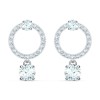 Swarovski Attract Σκουλαρίκια Επιπλατινωμένα Με Κρύσταλλα (5563278)
