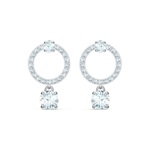 Swarovski Attract Σκουλαρίκια Επιπλατινωμένα Με Κρύσταλλα (5563278)