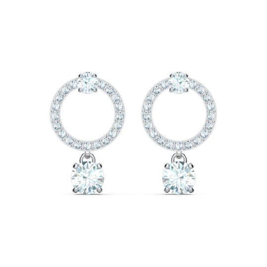 Swarovski Attract Σκουλαρίκια Επιπλατινωμένα Με Κρύσταλλα (5563278)