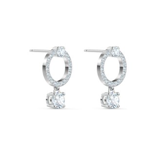 Swarovski Attract Σκουλαρίκια Επιπλατινωμένα Με Κρύσταλλα (5563278)