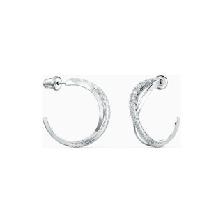 Swarovski Γυναικεία Σκουλαρίκια Κρίκοι Με Πέτρες Twist Hoop 5563908