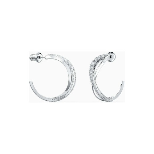 Swarovski Γυναικεία Σκουλαρίκια Κρίκοι Με Πέτρες Twist Hoop 5563908