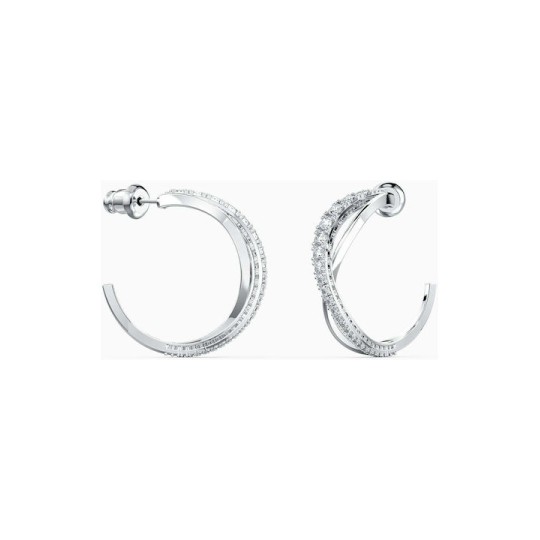 Swarovski Γυναικεία Σκουλαρίκια Κρίκοι Με Πέτρες Twist Hoop 5563908