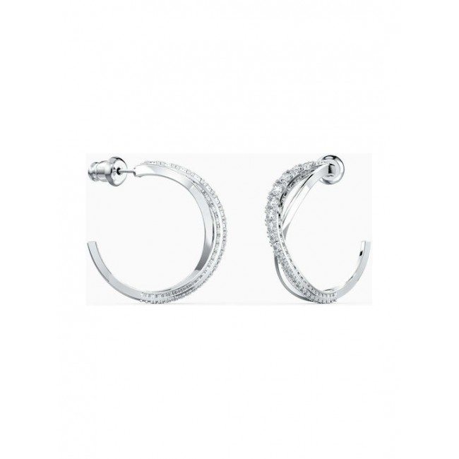 Swarovski Γυναικεία Σκουλαρίκια Κρίκοι Με Πέτρες Twist Hoop 5563908