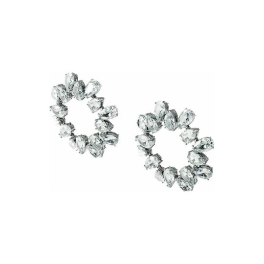 Swarovski Millenia Circle Pear Cut Γυναικεία Σκουλαρίκια Καρφωτά Με Πέτρες 5601509