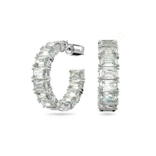 Swarovski Millenia Octagon Cut Γυναικεία Σκουλαρίκια Κρίκοι Με Πέτρες (5612673)