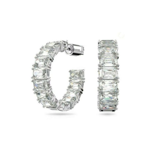 Swarovski Millenia Octagon Cut Γυναικεία Σκουλαρίκια Κρίκοι Με Πέτρες (5612673)