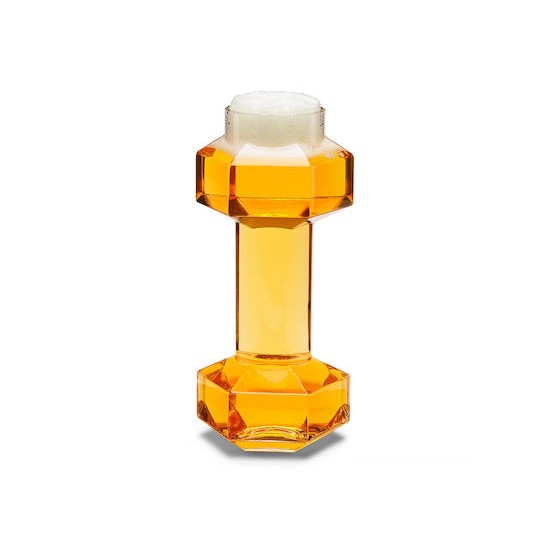 Winning Dumbbell Beer Glass