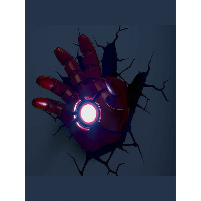 Παιδικό Φωτιστικό Τοίχου Led Πλαστικό Iron Man Hand