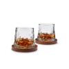 InGenious Rotating Whisky Glasses with Coaster (Σετ των 2 τεμαχίων)