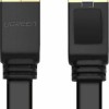 Ugreen Flat U/FTP (STP) Cat.6a Καλώδιο Δικτύου Ethernet 15m (11266) Μαύρο