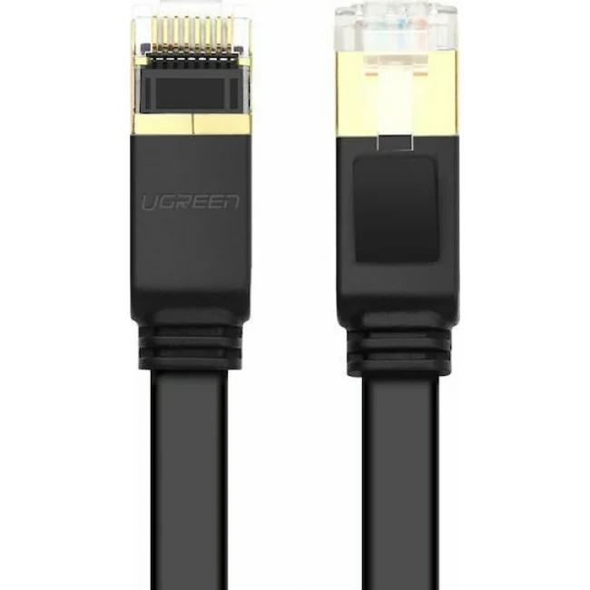 Ugreen Flat U/UTP Cat.7 Καλώδιο Δικτύου Ethernet (11267) 20m Μαύρο