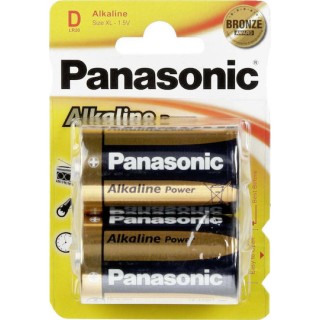 Panasonic Alkaline Power Bronze Μπαταρίες D 1.5V 2τμχ