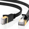 Ugreen Flat U/FTP (STP) Cat.6a Καλώδιο Δικτύου Ethernet 15m (11266) Μαύρο