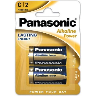 Panasonic Power Αλκαλικές Μπαταρίες C 1.5V 2τμχ